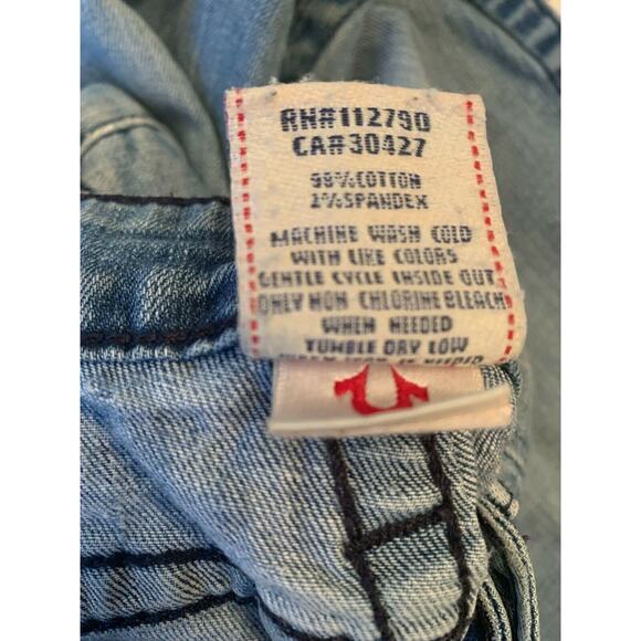 True Religion Semi Distressed Light Blue Jeans Size 26 - Picture 4 of 5